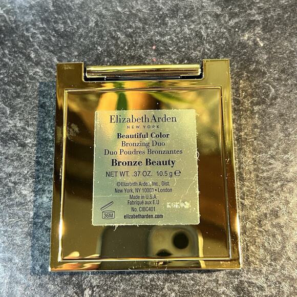 NEW Elizabeth Arden Beautiful Color Bronzing Duo BRONZE BEAUTY‎ w Kabuki Brush - Picture 4 of 9